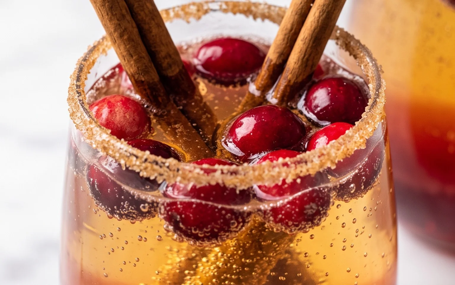 Cinnamon Apple Cranberry Mimosa