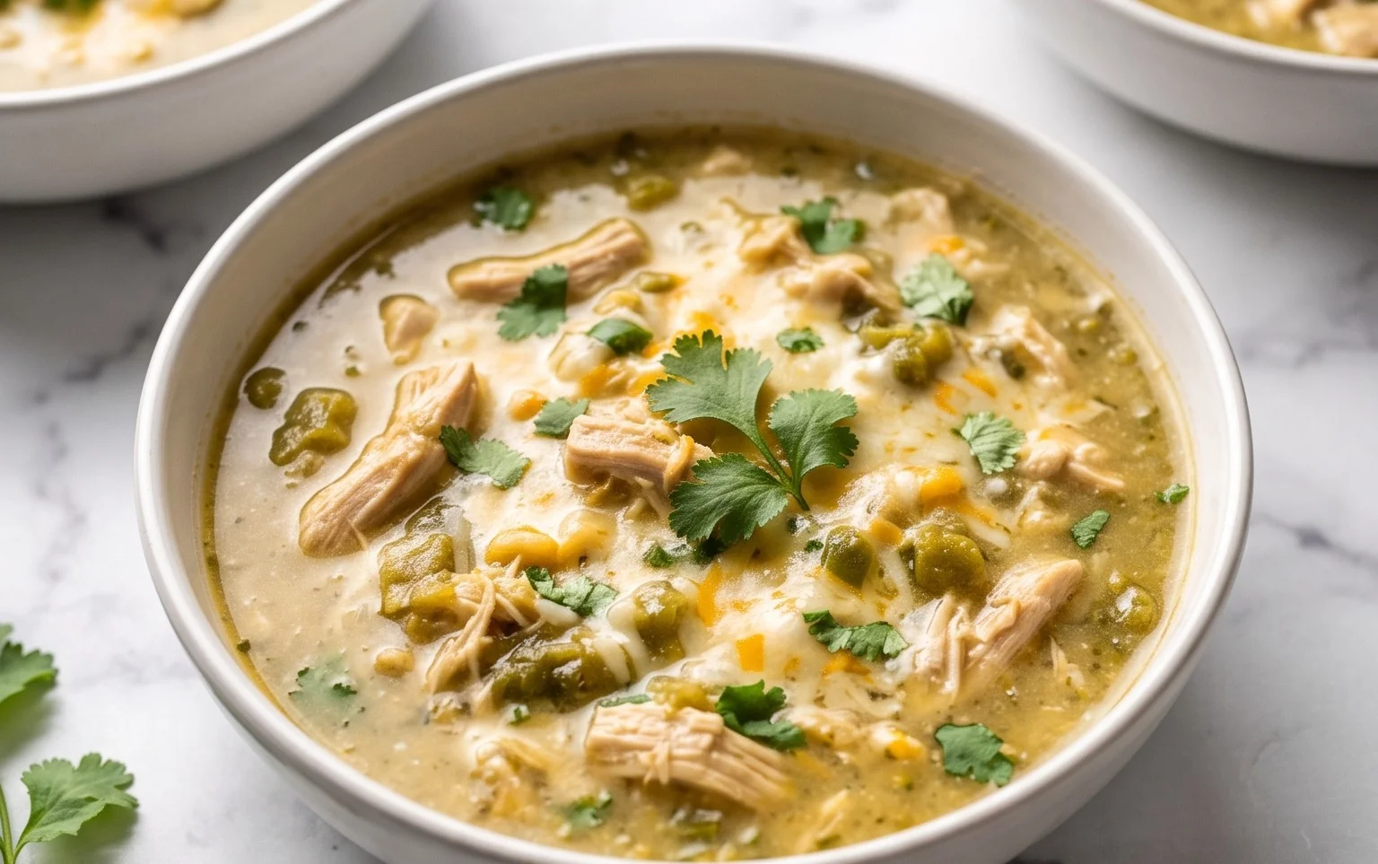 Creamy Green Chicken Enchilada Soup Recipe