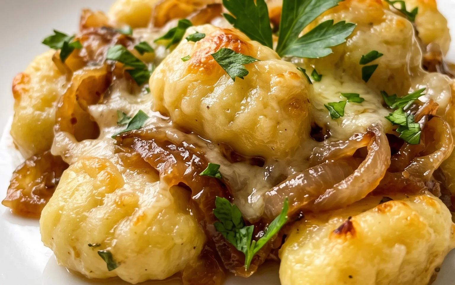 Baked French Onion Gnocchi